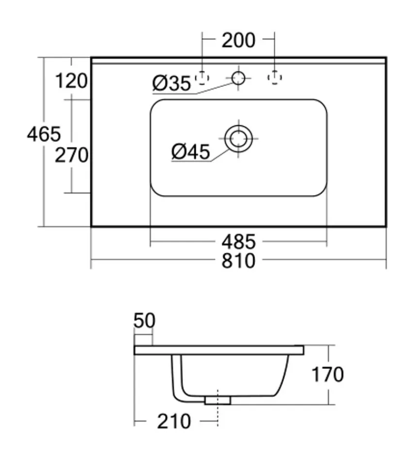 Held-Möbel Waschtischunterschrank Rossario