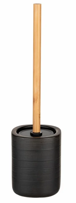 Outlet SCHÖNER WOHNEN-Kollektion WC-Garnitur Zena Schwarz / Asteiche