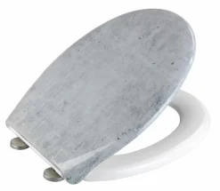 Outlet WENKO WC-Sitz Concrete Grau