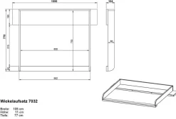Germania Wickelaufsatz Tomino Grau