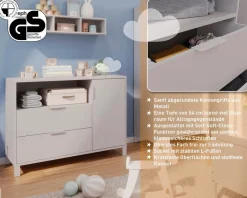 Discount Germania Wickelkommode Alkmaar Kaschmir