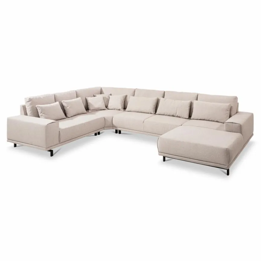 Hot filippo Wohnlandschaft Renzo Sandgrau