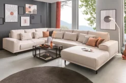 Hot filippo Wohnlandschaft Renzo Sandgrau