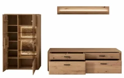 Outlet MCA Wohnwand Alento Eiche