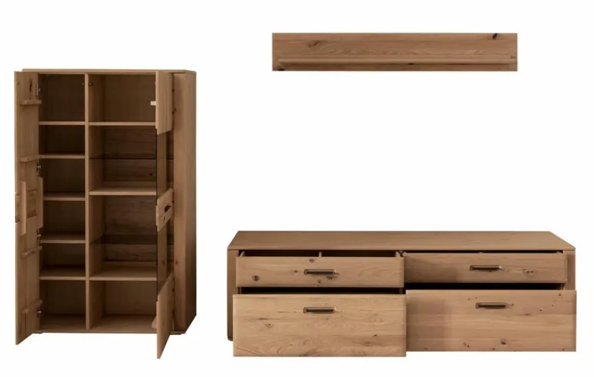 Outlet MCA Wohnwand Alento Eiche