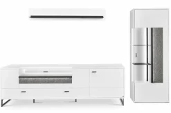 New set one by Musterring Wohnwand Deltona Weiß / Matt