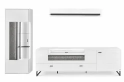 Best set one by Musterring Wohnwand Deltona Weiß / Matt