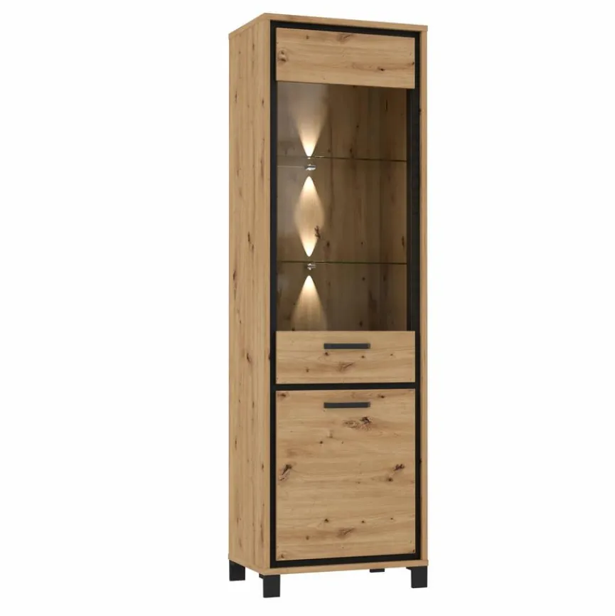 Clearance FORTE Wohnwand Farida Eiche Artisan