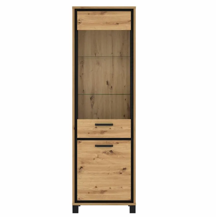 Clearance FORTE Wohnwand Farida Eiche Artisan