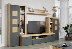 Online trendteam Wohnwand Tyler Anthrazit