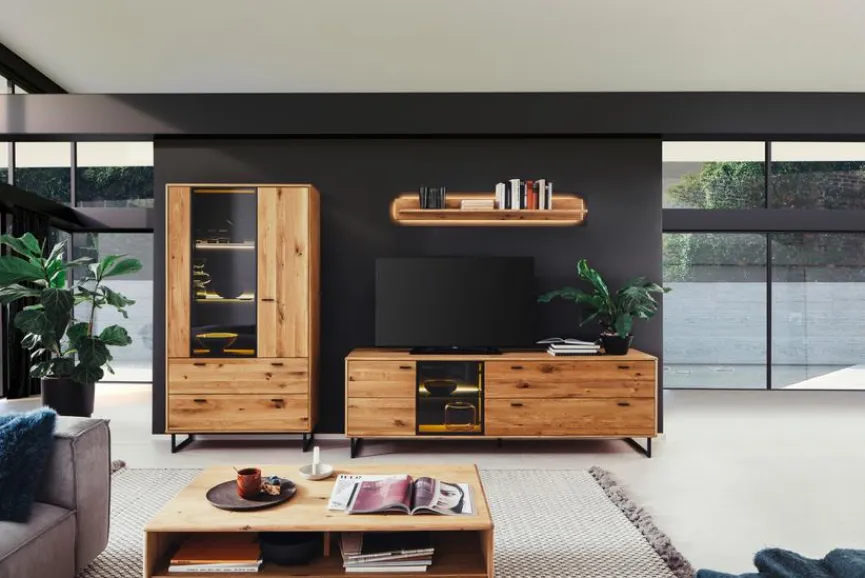 Best MCA Wohnwand Arezzo Wildeiche