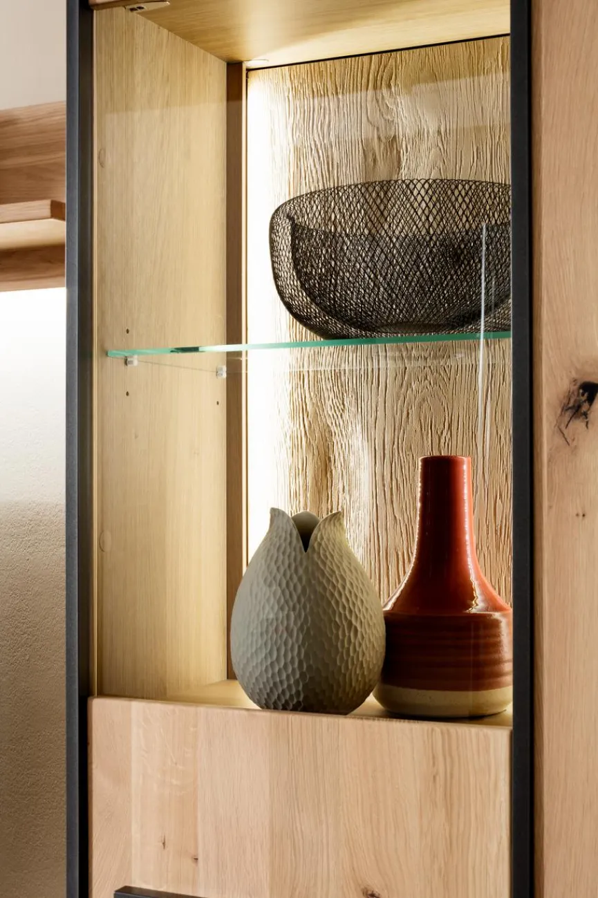 Outlet Wohnwand Campinas 4tlg. Asteiche