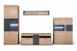 Hot MCA Wohnwand Cortona 4tlg. Eiche