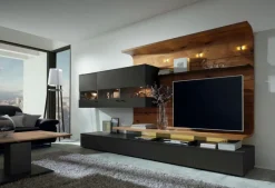 Hot Gwinner by Radon Wohnwand Felino Anthrazit / Matt