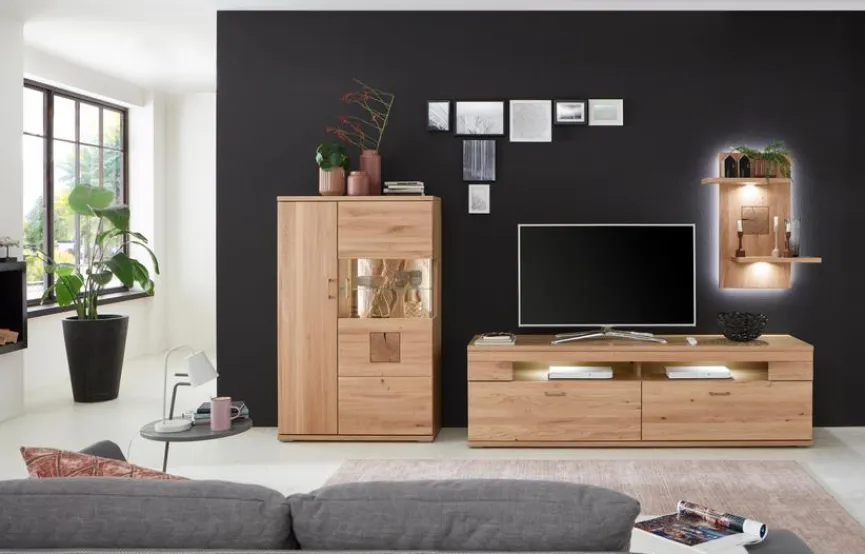 Clearance IDEAL Wohnen Wohnwand Kansas Alteiche