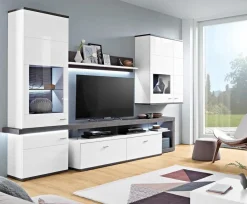 Hot IDEAL Wohnen Wohnwand Karajol 4tlg. Weiß