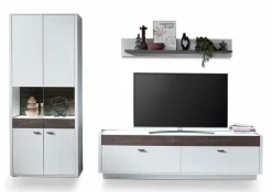 New IDEAL Wohnen Wohnwand Manchester 3tlg. Weiß