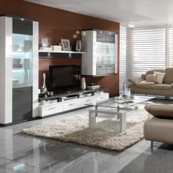 Online decodom Wohnwand Manhattan 4tlg. Weiß