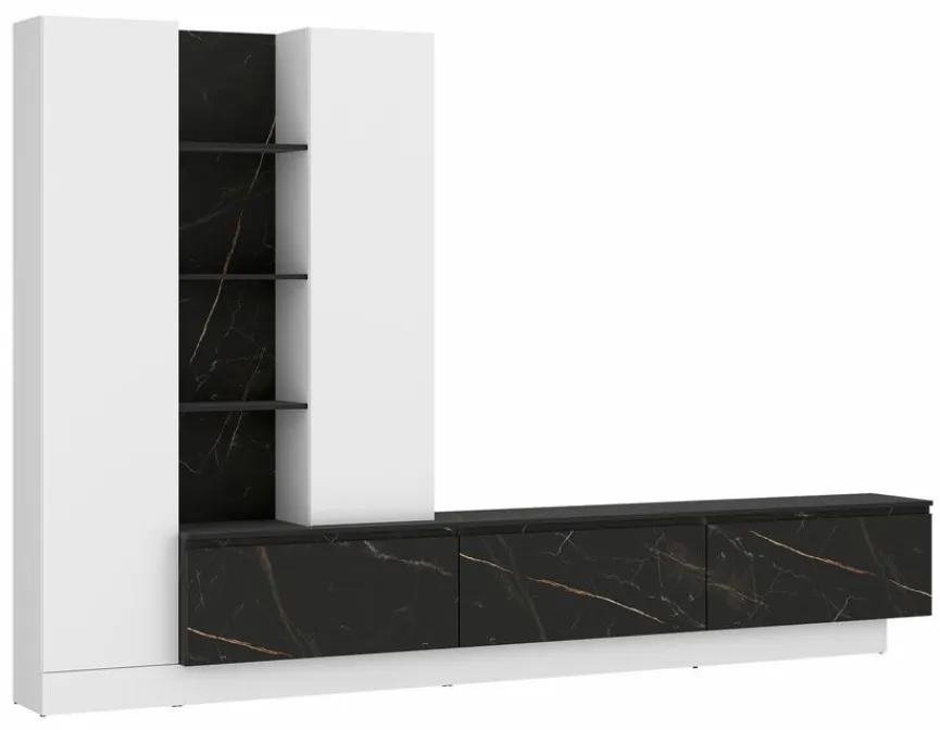 Clearance Wójcik Wohnwand Modesto Alpinweiß