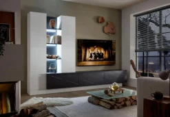 Clearance Wójcik Wohnwand Modesto Alpinweiß