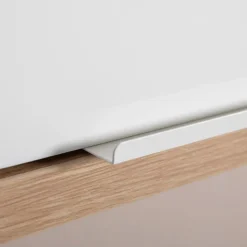 New Composad Wohnwand Mundi Weiß / Hochglanz