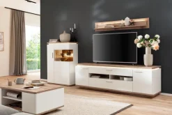 Outlet MCA Wohnwand Palermo Weiß