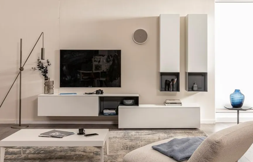 Best Sormani Wohnwand Torino Weiß