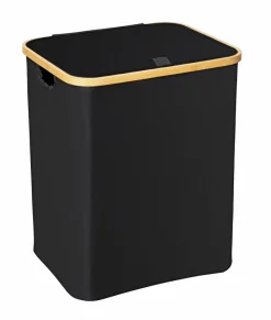 Discount WENKO Wäschekorb Ecori 41 x 50 cm Schwarz