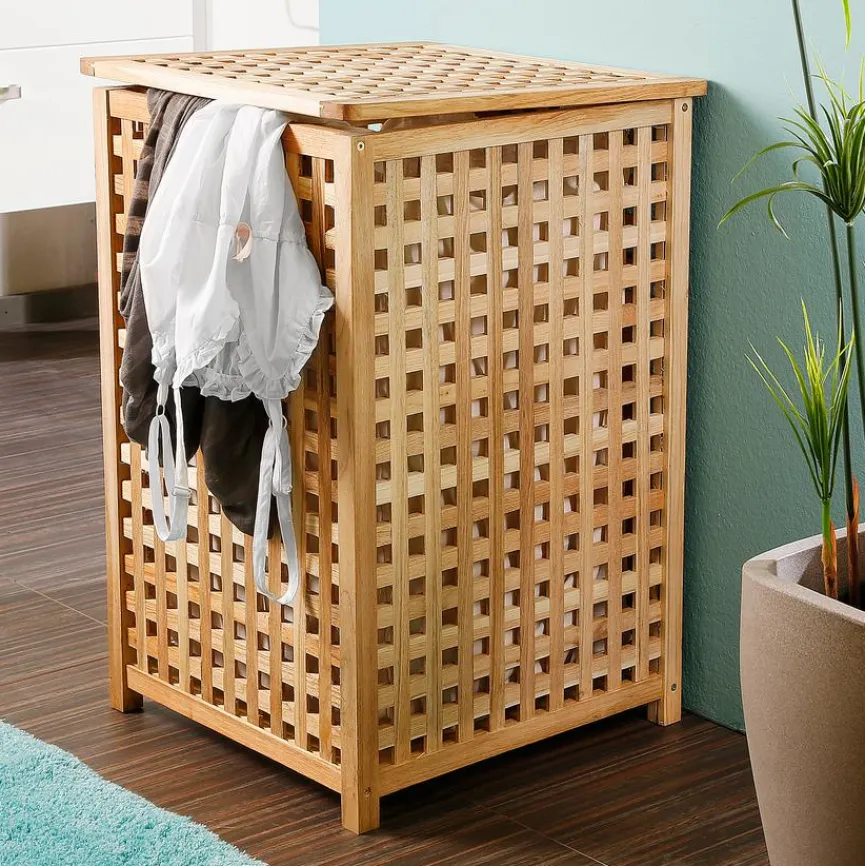 Wäschesammler Tavia Walnuss