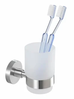 Clearance WENKO Zahnputzbecher Bosio Silber