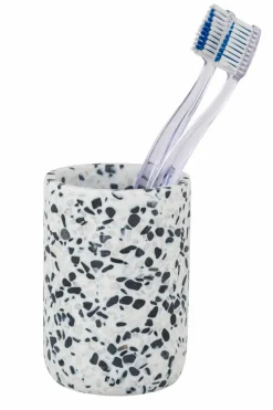 Clearance SCHÖNER WOHNEN-Kollektion Zahnputzbecher Tosi Weiß / Schwarz